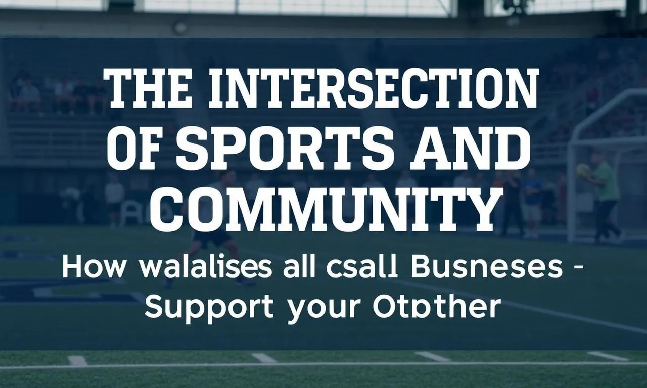 The Intersection of Sports and Community: How Athletes and Local Businesses Boost Each Other The Intersection of Sports and Community: How Athletes and Local Businesses Support Each Other