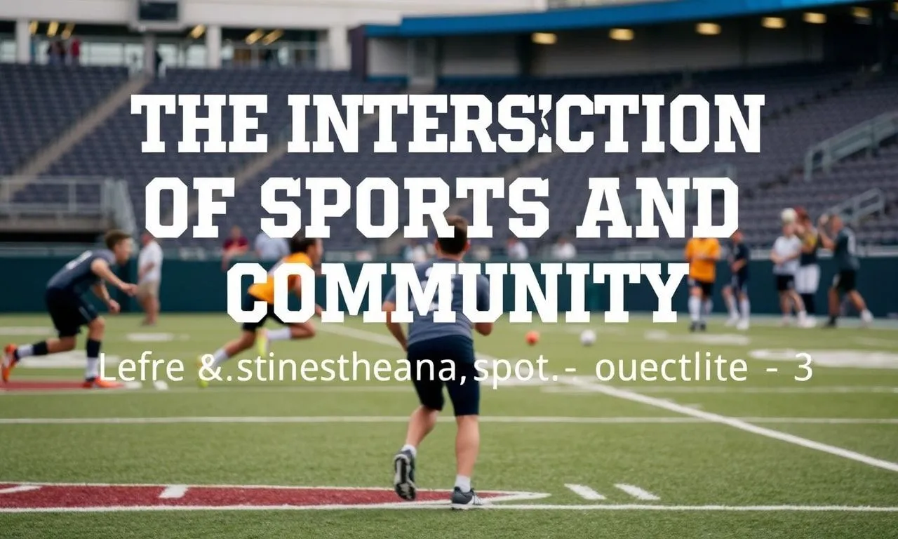 The Intersection of Sports and Community: How Local Teams Inspire and Unite The Intersection of Sports and Community: How Local Teams Inspire and Unite
