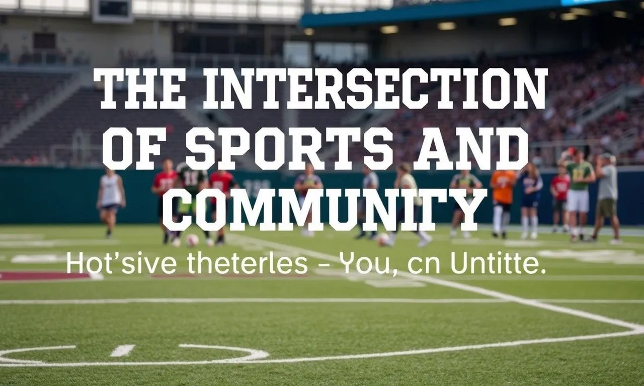 The Intersection of Sports and Community: How Local Teams Inspire and Unite The Intersection of Sports and Community: How Local Teams Inspire and Unite