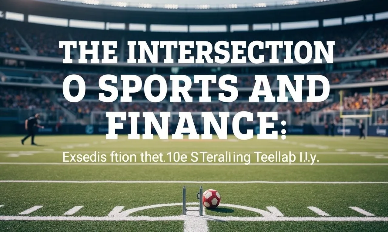 The Intersection of Sports and Finance: Lessons from the Playing Field The Intersection of Sports and Finance: Lessons from the Playing Field