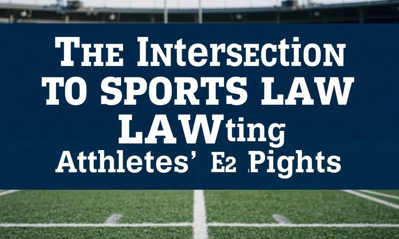 The Intersection of Sports and Law: Protecting Athletes’ Rights The Intersection of Sports and Law: Protecting Athletes' Rights