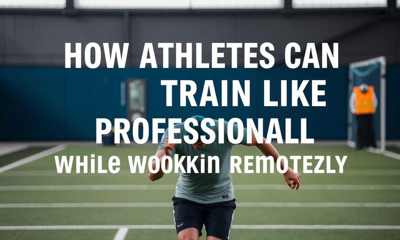 How Athletes Can Train Like Pros While Working Remotely How Athletes Can Train Like Professionals While Working Remotely