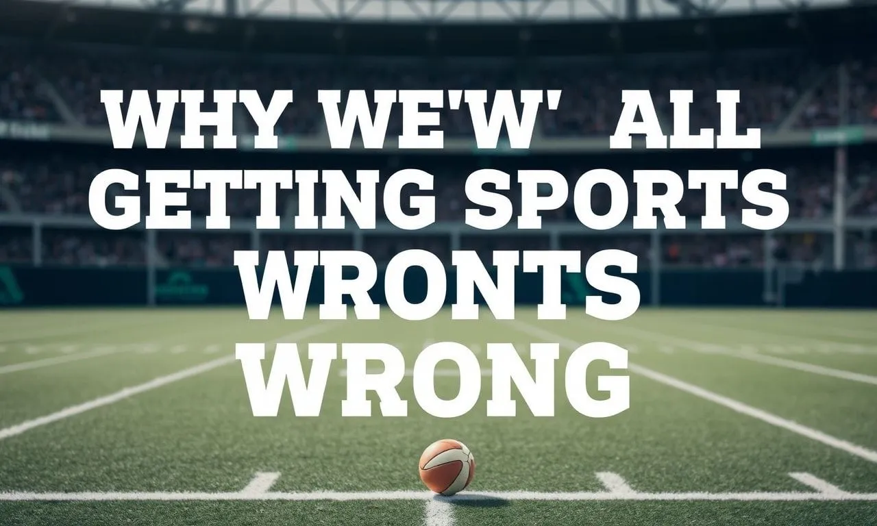Why We’re All Getting Sports Wrong Why We're All Getting Sports Wrong